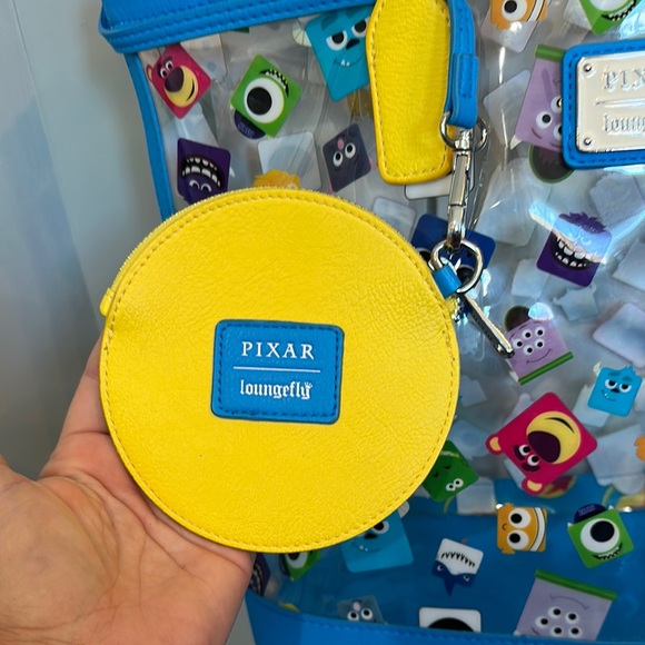 Loungefly X Pixar Amazon exclusive Character pool beach Tote with zip coin case - Picture 5 of 8